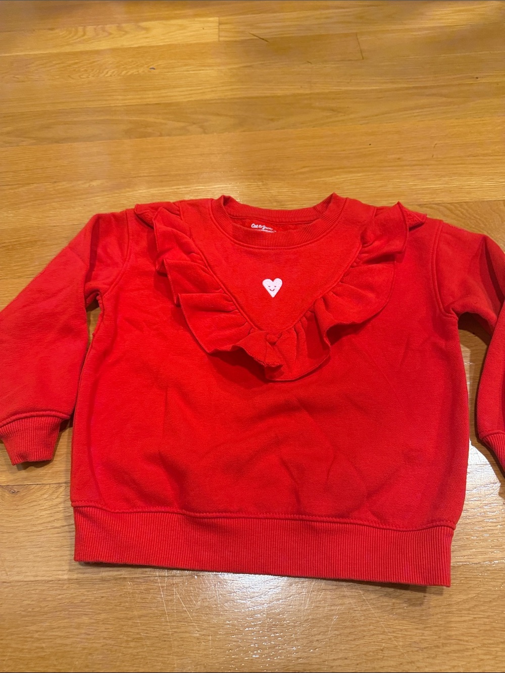 Cat & Jack girls long sleeve sweatshirt size 5t.